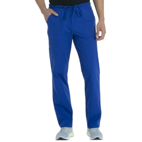 SCRUBSTAR Unisex Solid Drawstring Pant WM01B082 Electric Blue 3XL New - Picture 3 of 9